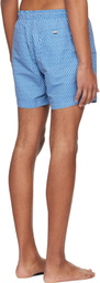 BOSS Blue Micro-Print Swim Shorts