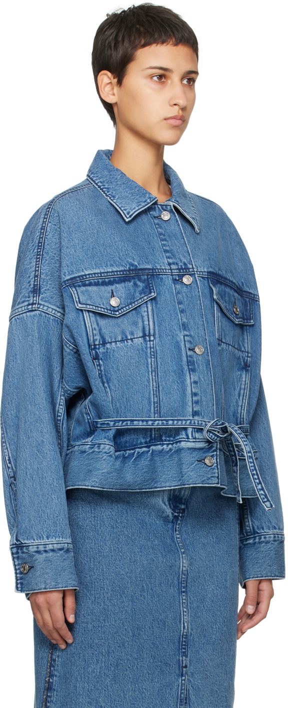 3.1 Phillip Lim Blue Boxy Denim Jacket 3.1 Phillip Lim