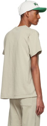 Sporty & Rich Taupe Cotton T-Shirt