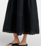 Dôen Sebastiane cotton poplin midi skirt