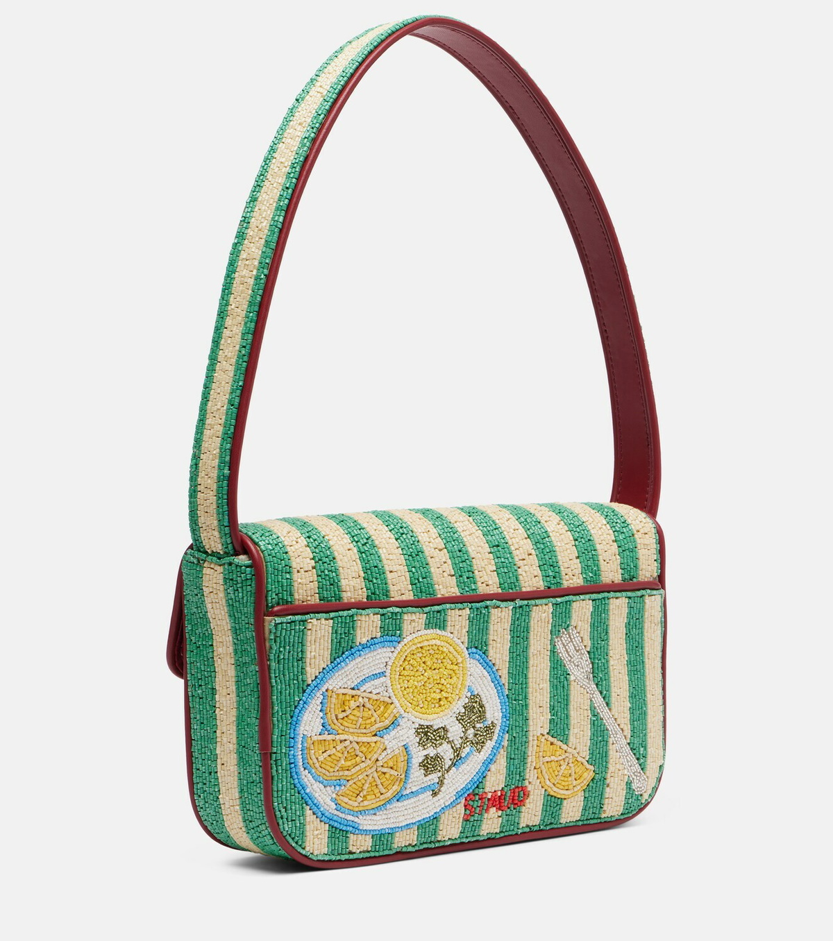 Staud Tommy beaded shoulder bag