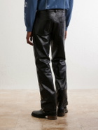 Enfants Riches Déprimés - Tommy Tonsil Straight-Leg Leather Trousers - Black