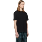 BALMAIN Black Embroidered 'Balmain Paris' T-shirt