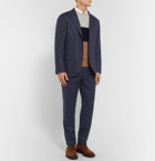 Brunello Cucinelli - Navy Chalk-Striped Wool Suit Trousers - Men - Navy