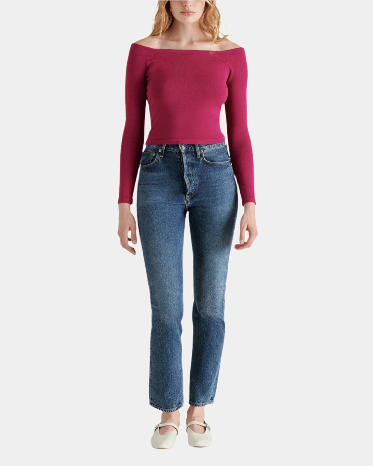 Steve Madden Ressi Sweater in Raspberry