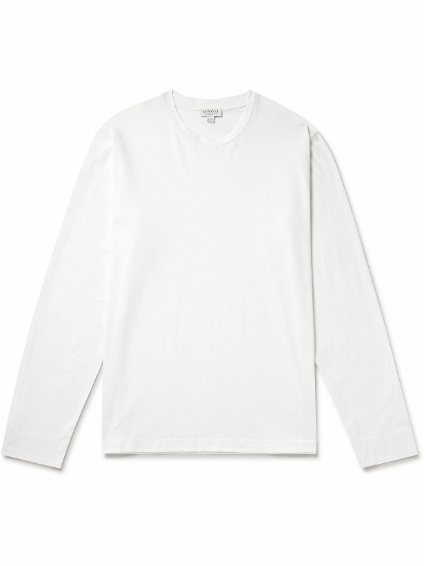 Photo: Sunspel - Supima Cotton-Jersey T-Shirt - White