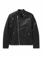 Belstaff - Oulton Full-Grain Leather Biker Jacket - Black