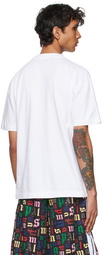 Palm Angels White Pick A Vowel Classic T-Shirt