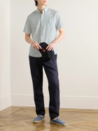 Faherty - Breeze Button-Down Collar Printed Linen-Blend Shirt - Blue
