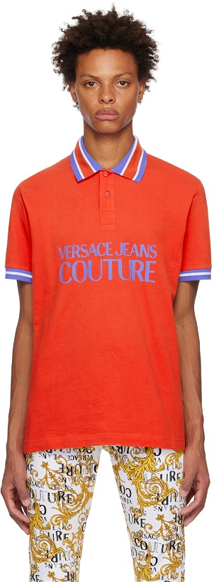 Photo: Versace Jeans Couture Red Printed Polo