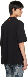 Marcelo Burlon County of Milan Black Feathers Over T-Shirt