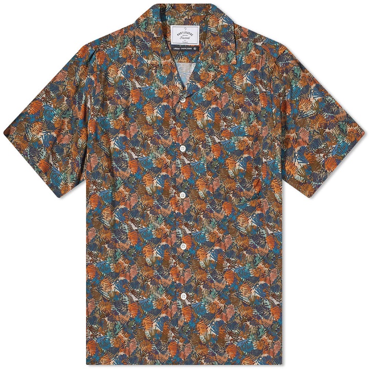 Photo: Portuguese Flannel Men's Abstract Nature Vacation Shirt in Multi