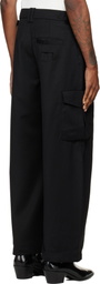 NULLUS Black Low Poly Shift Cargo Pants