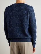 Etro - Jacquard-Knit Cotton-Blend Sweater - Blue