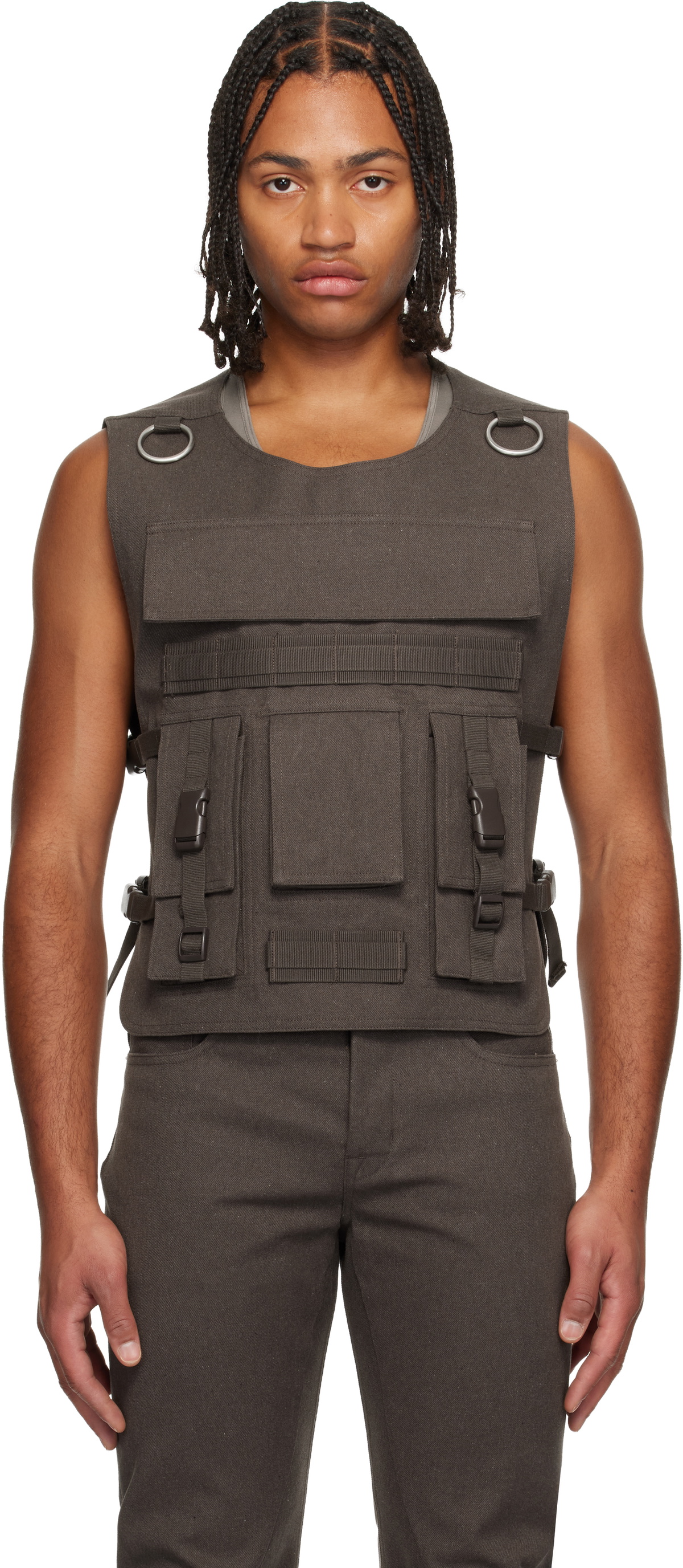 Rick Owens Yellow Bauhaus Vest Rick Owens