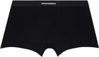 Dsquared2 Two-Pack Black & White Stretch Cotton Boxer Briefs