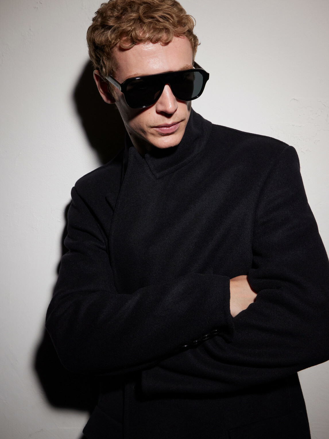 SAINT LAURENT - SL 970 Aviator-Style Acetate Sunglasses - Black