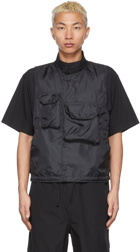 Engineered Garments Black Taffeta Vest