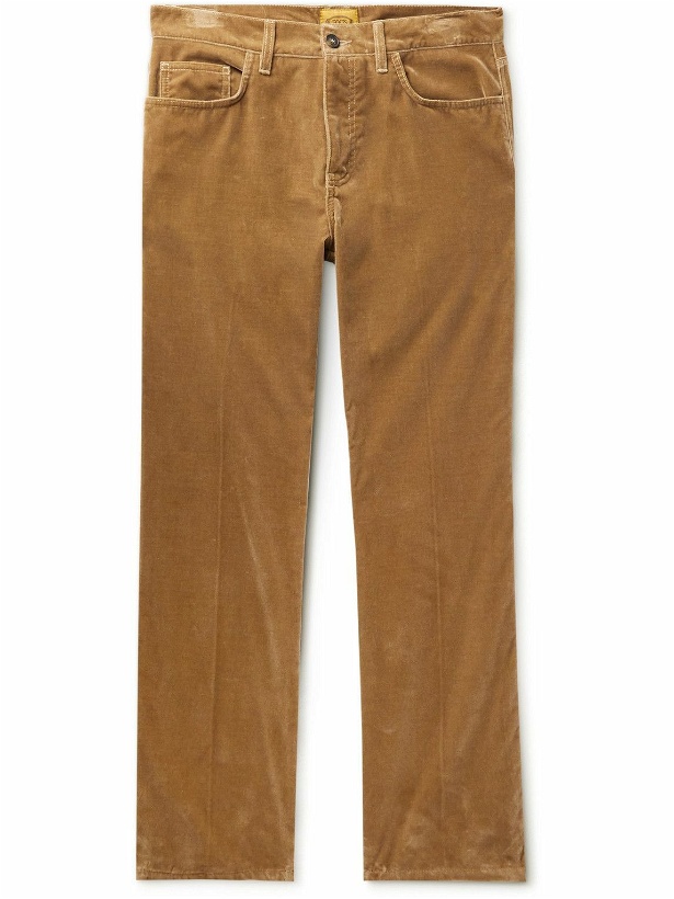 Photo: Tod's - Flared Cotton-Velvet Trousers - Brown