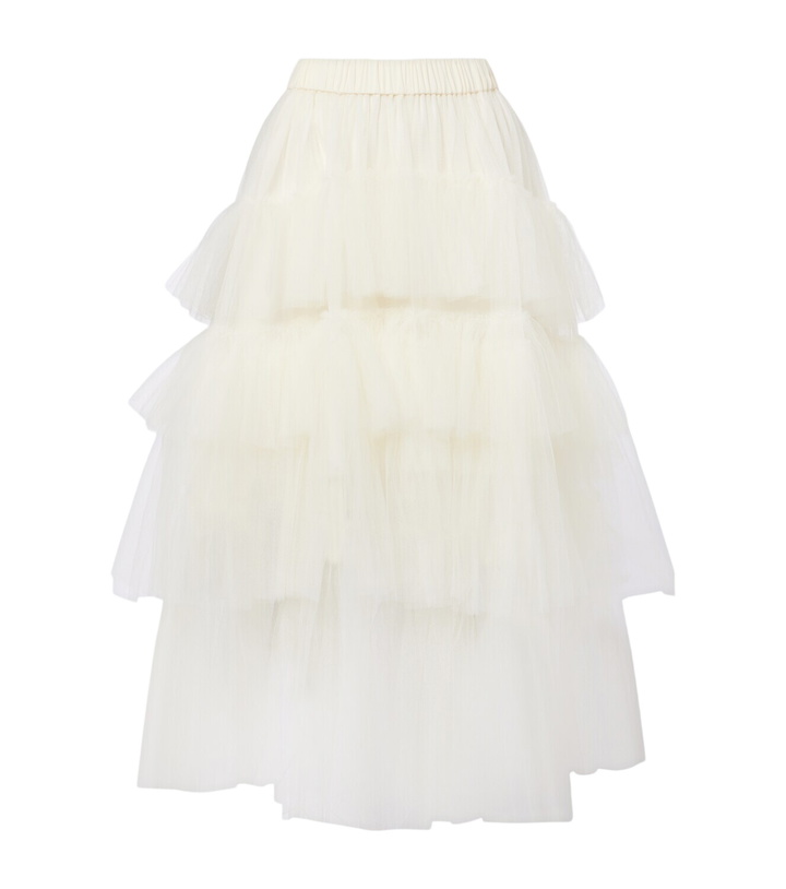 Photo: Simone Rocha Ruffled tulle midi skirt
