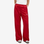 Fiorucci Women's Puffy Piping Track Trousers in Red