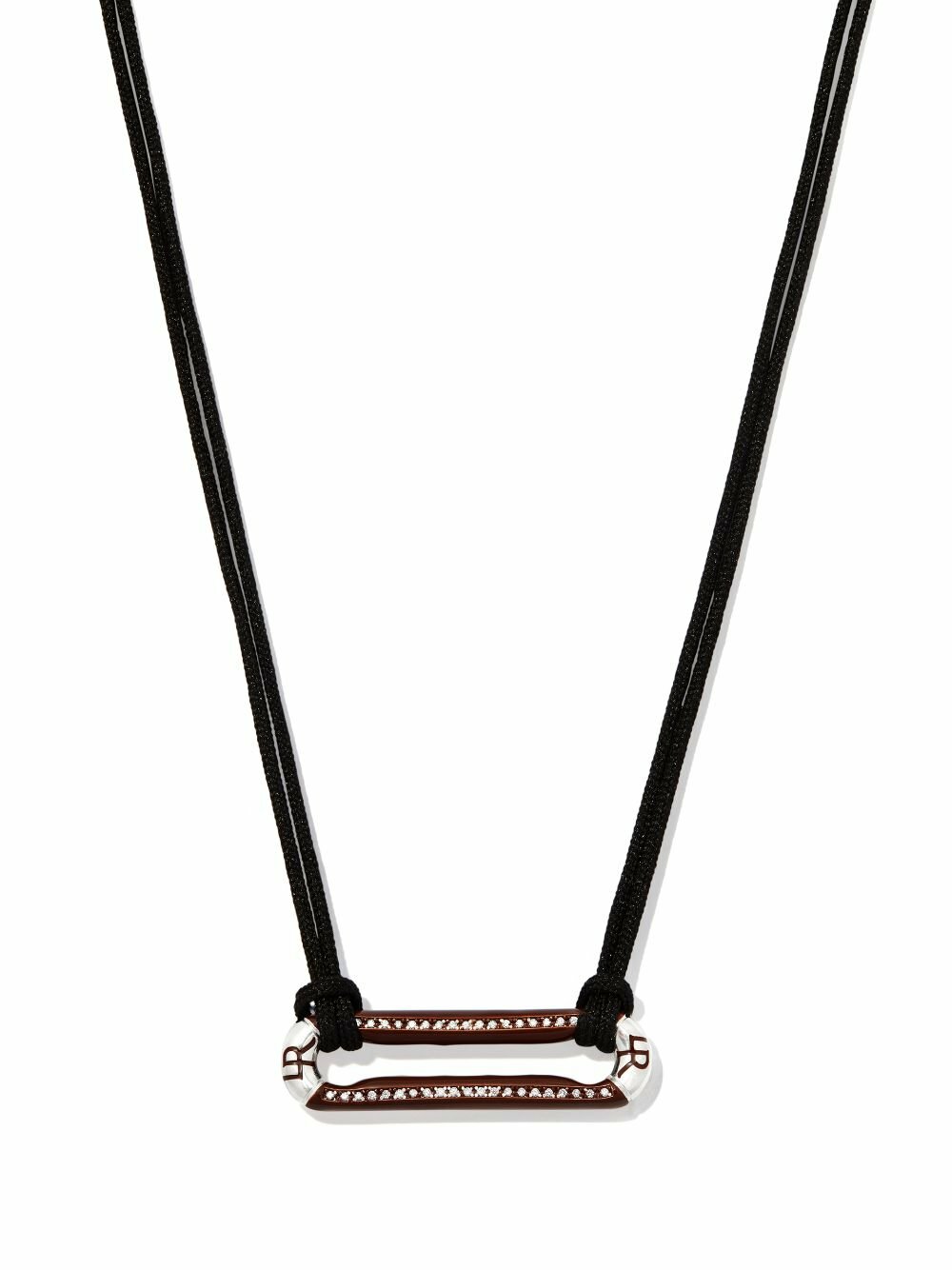 Lauren Rubinski Sterling Silver Diamond Drawstring Necklace