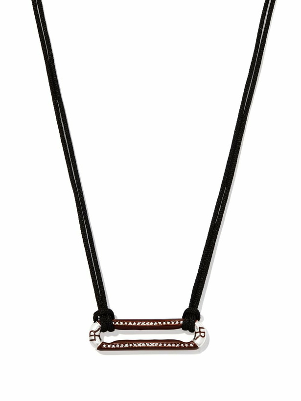 Photo: Lauren Rubinski Sterling Silver Diamond Drawstring Necklace