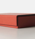 Giobagnara Parma leather and walnut domino set