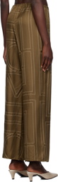 TOTEME Khaki Monogram Lounge Pants