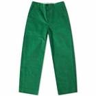 Bode Men's Corduroy Standard Trousers in Green