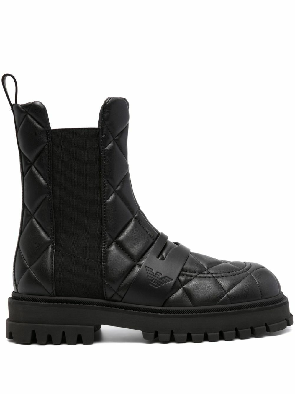 Photo: EMPORIO ARMANI - Quilted Chelsea Boots