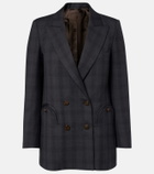 Blazé Milano Everyday checked virgin wool blazer