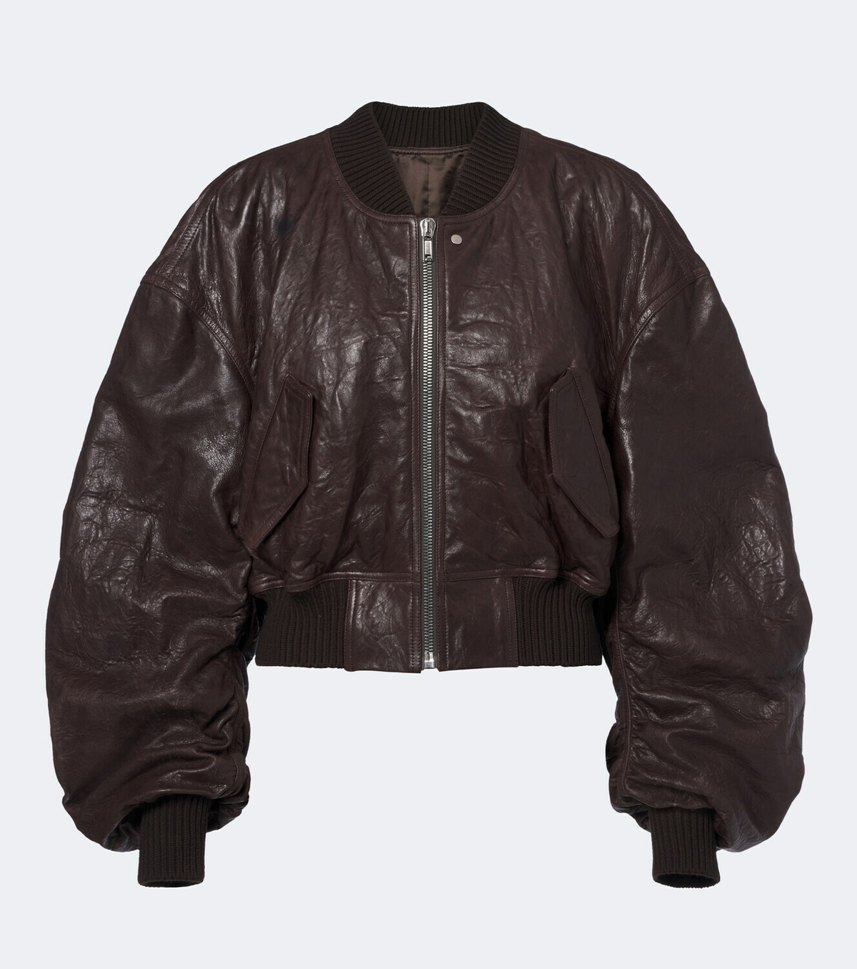 Rick Owens Secchia leather bomber jacket