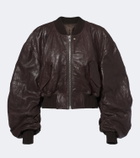 Rick Owens Secchia leather bomber jacket