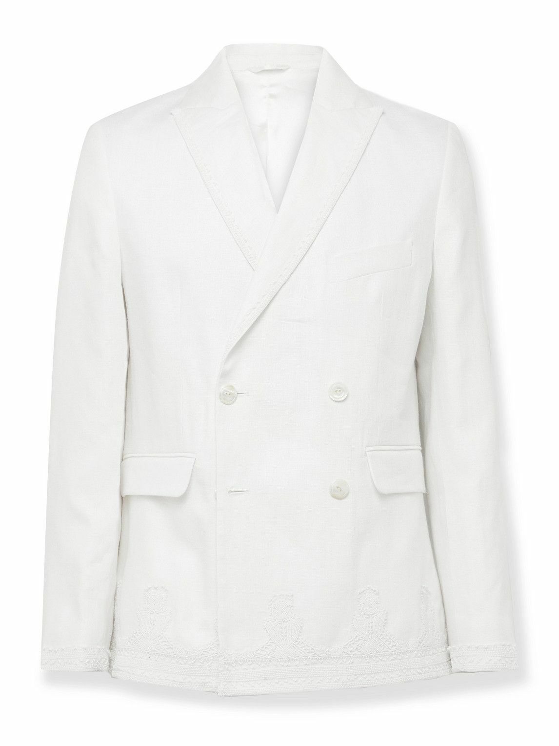 Bode Taupe 'Low Lying Summer Club' Jacket Bode Bode Taupe 'Low Lying Summer Club' Jacket Bode