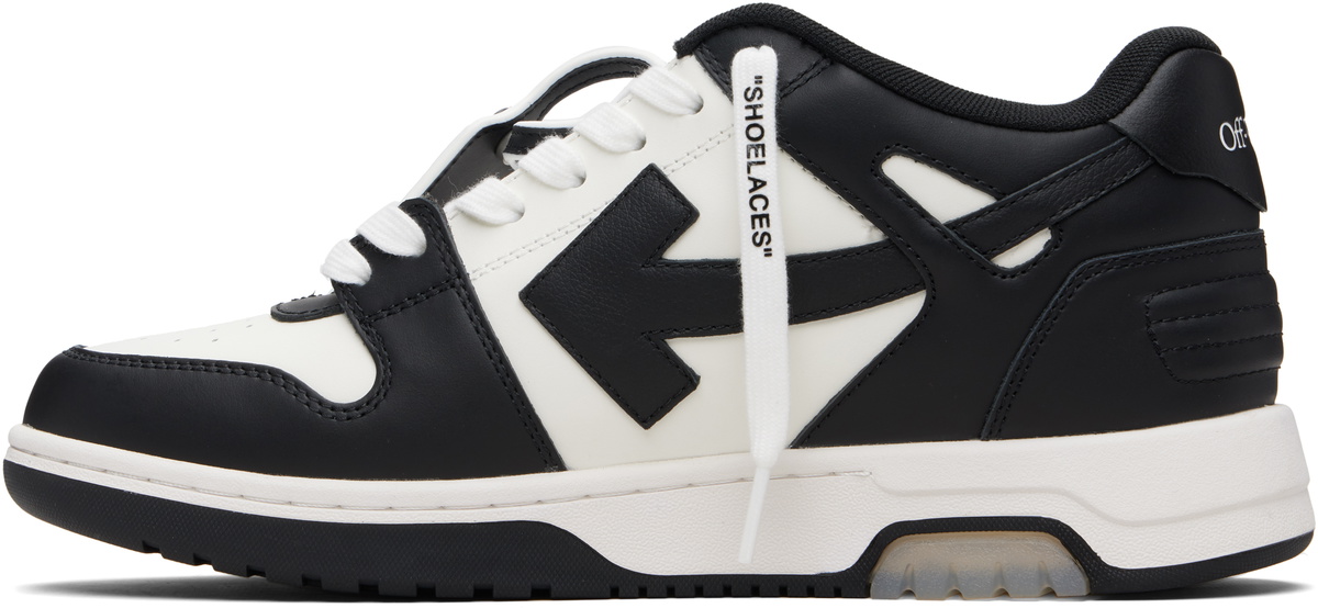 Off-White White & Black Out Of Office Calf Leather Sneakers