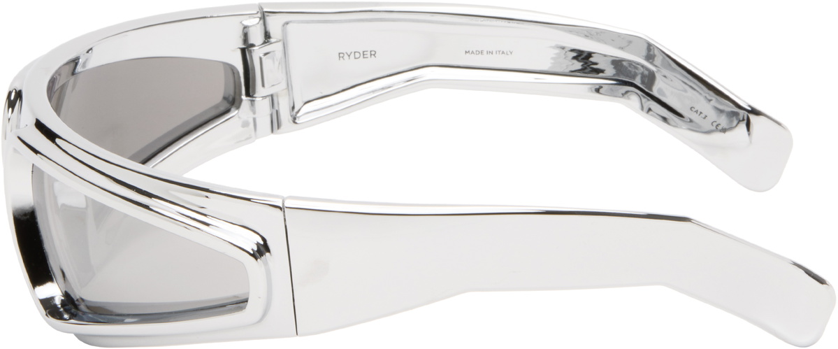 Rick Owens Silver Ryder Sunglasses
