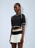 Palm Angels Logo Mesh Cropped Top