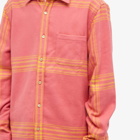 Portuguese Flannel Men's Megs Check Shirt in Pink