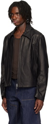 CMMAWEAR Black Batwing Leather Jacket