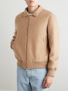 Brunello Cucinelli - Faux Shearling-Trimmed Cashmere Bomber Jacket - Neutrals