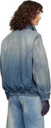 MM6 Maison Margiela Blue Flap Pocket Denim Jacket