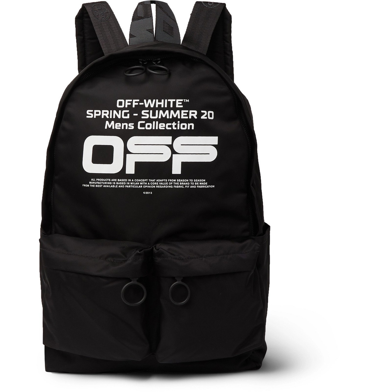 Off-White - Logo-Print Shell Backpack - Black