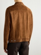 Ralph Lauren Purple label - Suede Trucker Jacket - Brown