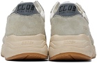 Golden Goose Gray & Off-White Running Sole Sneakers