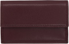 The Row Burgundy Two Card Holder