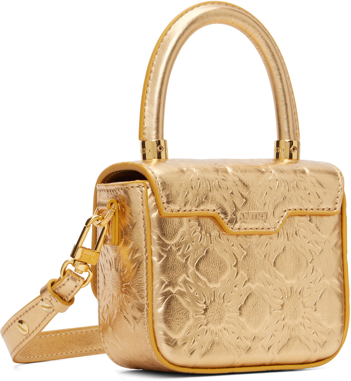 AMIRI Gold MA Quad Nano Bag
