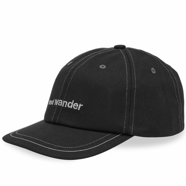 Photo: And Wander Men's Cotton Twill Cap in Black