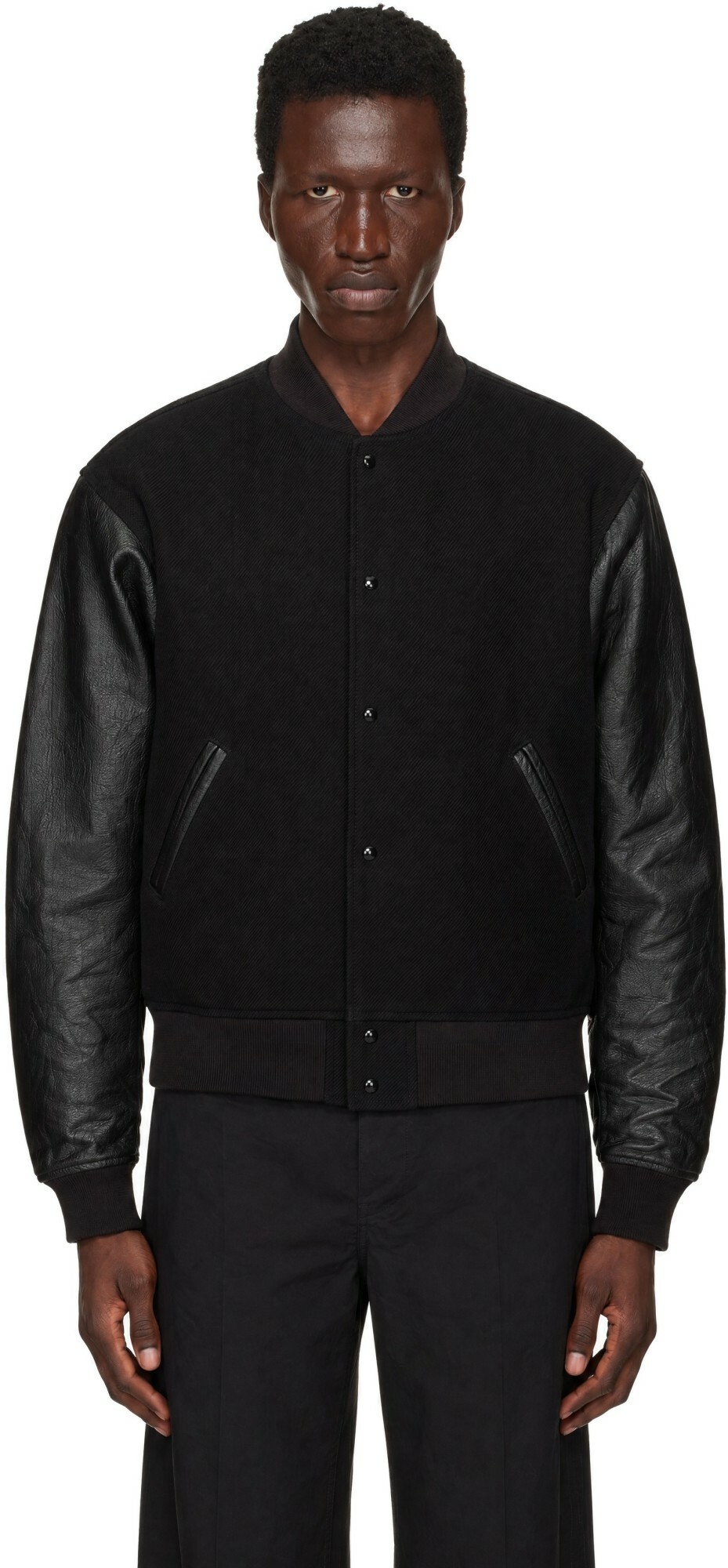 visvim Black Varsity Jacket
