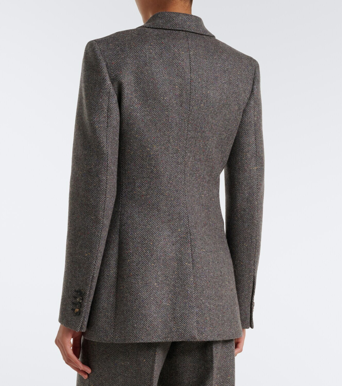 Gabriela Hearst Leiva herringbone cashmere and wool blazer